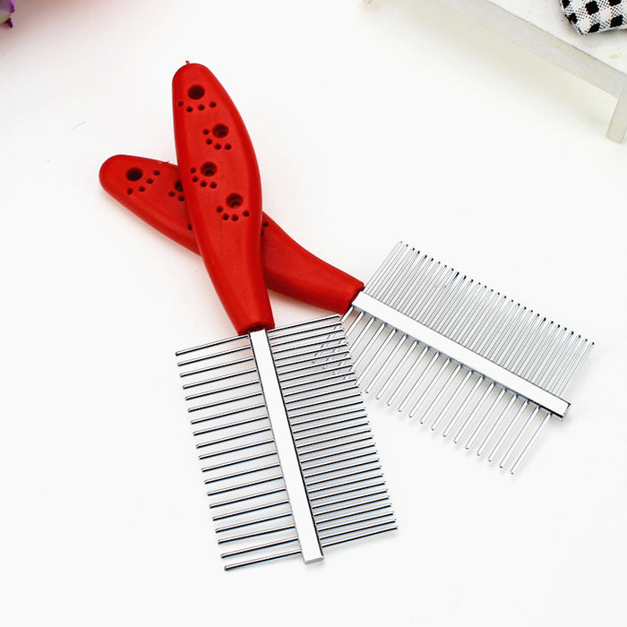 Double-Row Dog Grooming Comb – 17cm