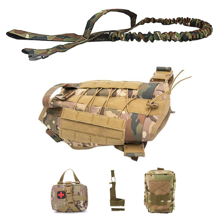 LEADS & COLLARS Tactical 5-Piece Dog Harness Set
