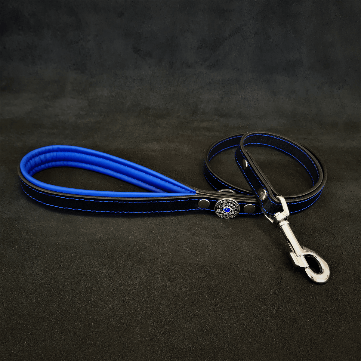 ''Bijou'' harness Black & Blue for big dogs-1